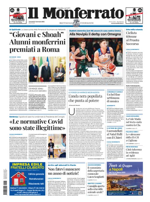 Il Monferrato - Edizione 8 del 31/01/2025